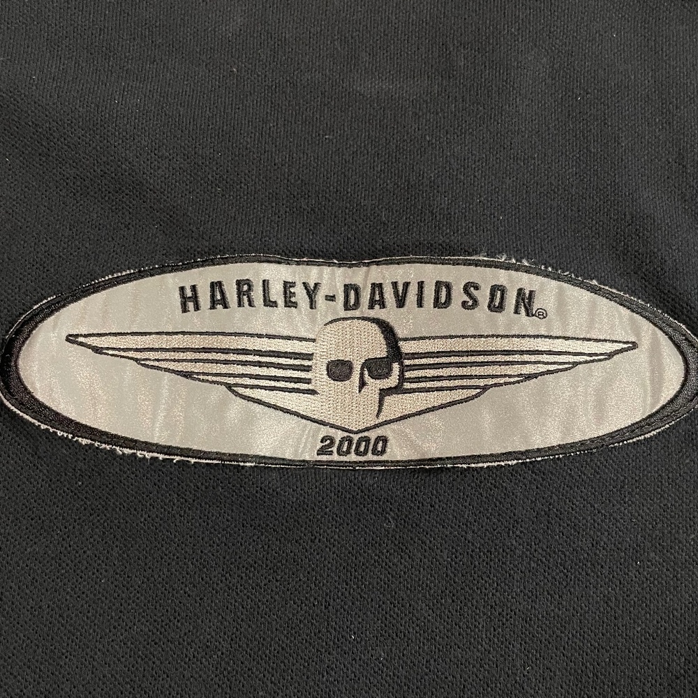 Harley Davidson VINTAGE women’s long sleeve shirt with 2000 emblem patch
